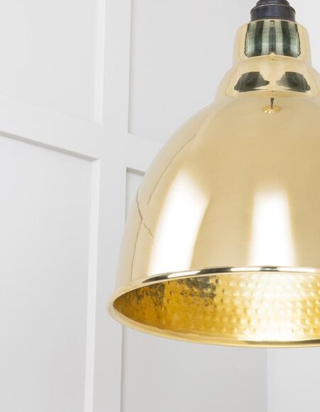 Hammered Brass Brindley Pendant | 49517 - Image 5