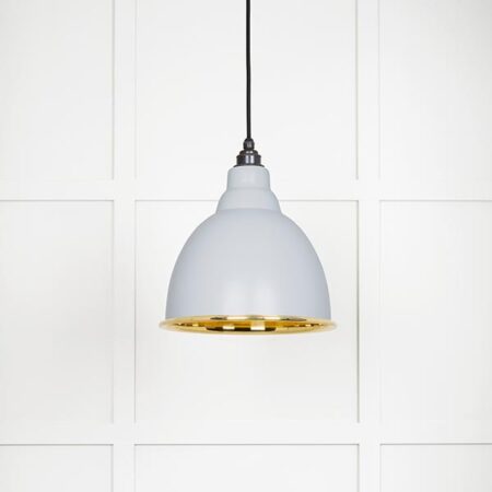 Smooth Brass Brindley Pendant in Birch | 49518BI - Image 2