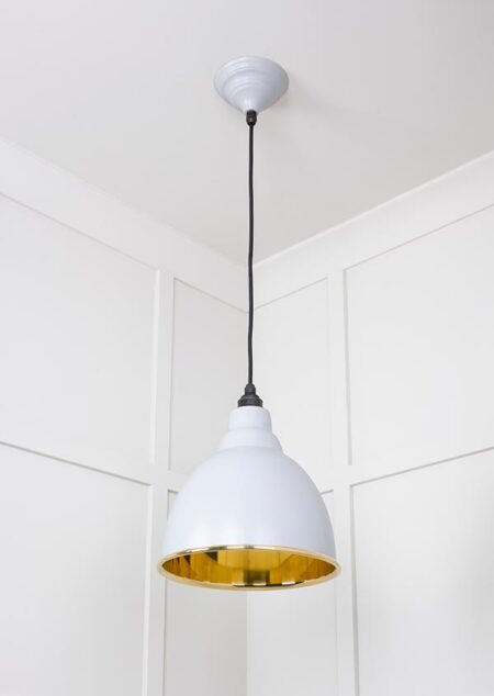 Smooth Brass Brindley Pendant in Birch | 49518BI - Image 4