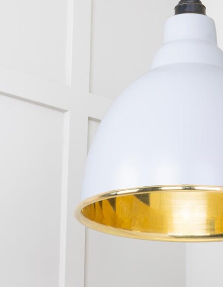 Smooth Brass Brindley Pendant in Birch | 49518BI - Image 5