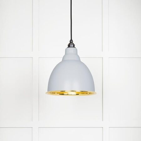 Smooth Brass Brindley Pendant in Birch | 49518BI