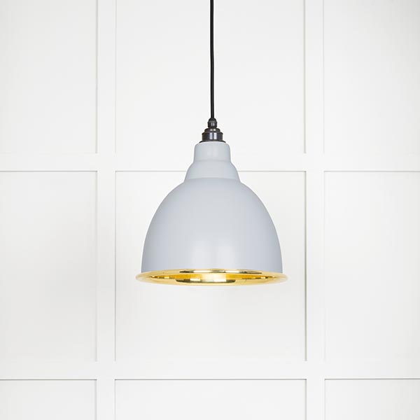 Smooth Brass Brindley Pendant in Birch | 49518BI