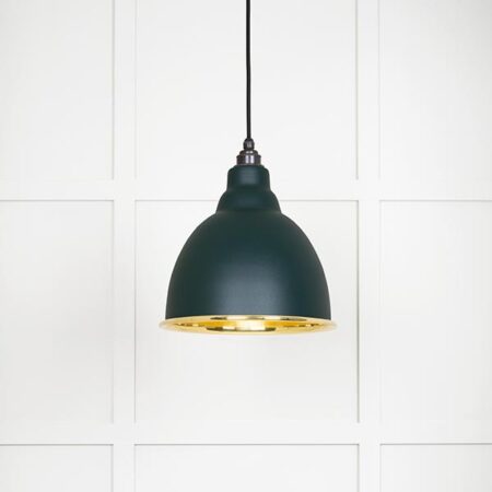 Smooth Brass Brindley Pendant in Dingle | 49518DI