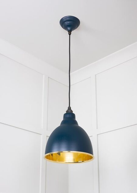 Smooth Brass Brindley Pendant in Dusk | 49518DU - Image 3