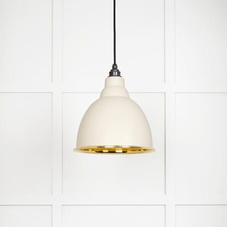 Smooth Brass Brindley Pendant in Teasel | 49518TE - Image 2