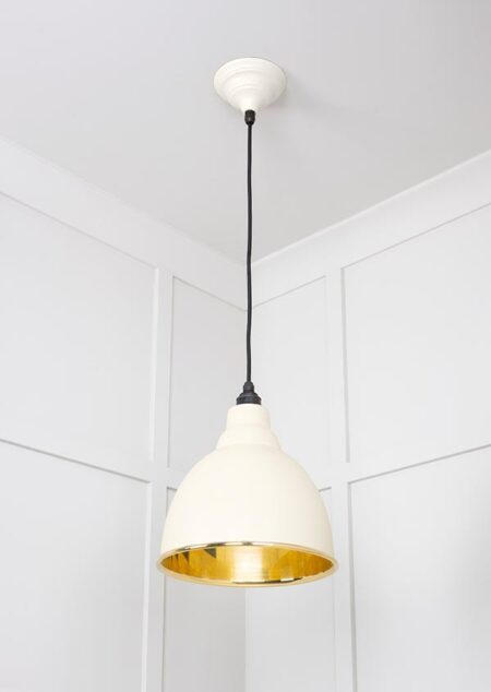 Smooth Brass Brindley Pendant in Teasel | 49518TE - Image 3