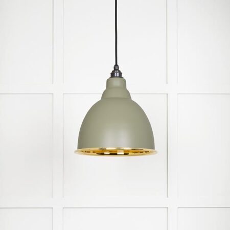 Smooth Brass Brindley Pendant in Tump | 49518TU - Image 2