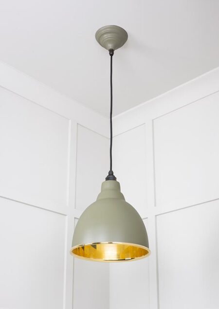 Smooth Brass Brindley Pendant in Tump | 49518TU - Image 3