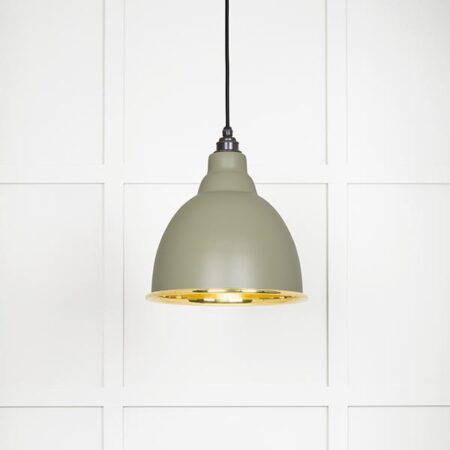 Smooth Brass Brindley Pendant in Tump | 49518TU