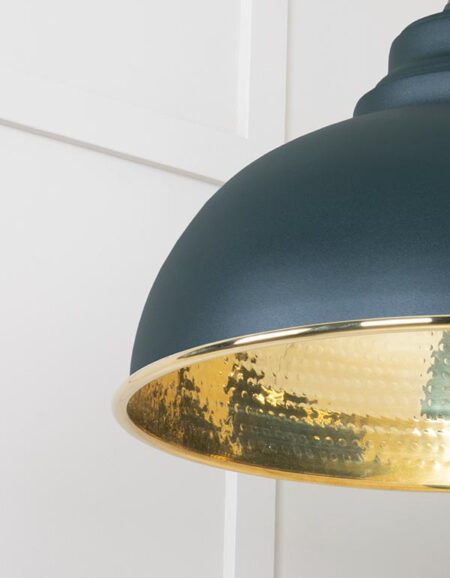 Hammered Brass Harborne Pendant in Dingle | 49521DI - Image 5