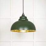 Hammered Brass Harborne Pendant in Heath | 49521H