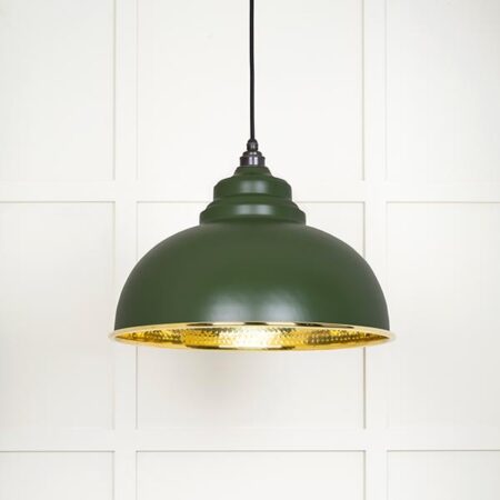 Hammered Brass Harborne Pendant in Heath | 49521H