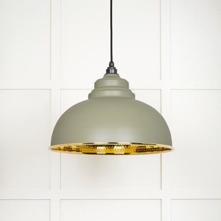 Hammered Brass Harborne Pendant in Tump | 49521TU - Image 2