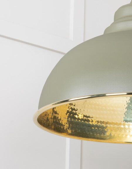 Hammered Brass Harborne Pendant in Tump | 49521TU - Image 5