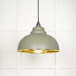 Hammered Brass Harborne Pendant in Tump | 49521TU