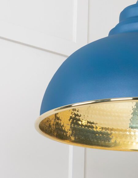 Hammered Brass Harborne Pendant in Upstream | 49521U - Image 5