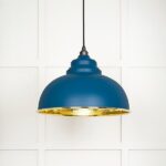 Hammered Brass Harborne Pendant in Upstream | 49521U