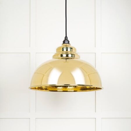 Hammered Brass Harborne Pendant | 49521 - Image 2