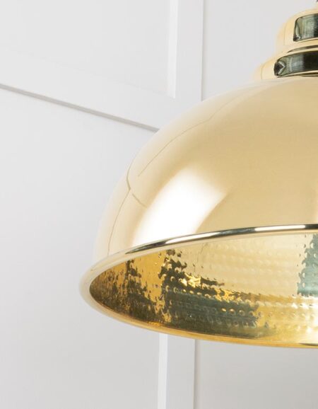 Hammered Brass Harborne Pendant | 49521 - Image 5