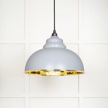 Smooth Brass Harborne Pendant in Birch | 49522BI