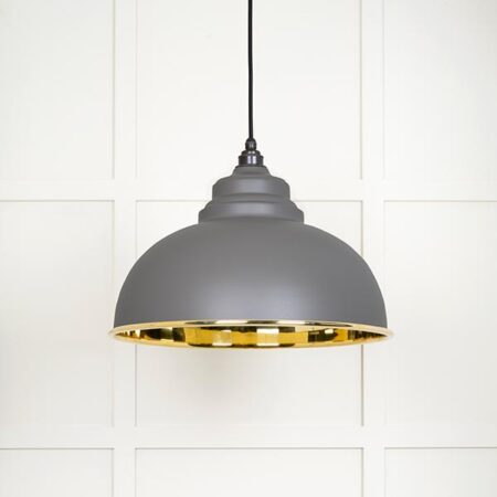 Smooth Brass Harborne Pendant in Bluff | 49522BL - Image 2