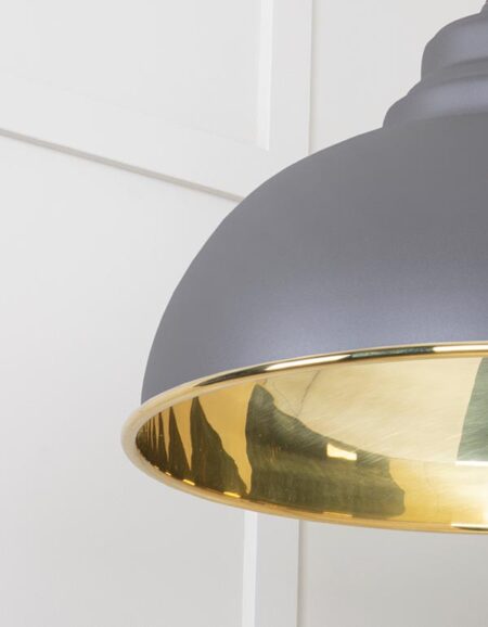 Smooth Brass Harborne Pendant in Bluff | 49522BL - Image 5