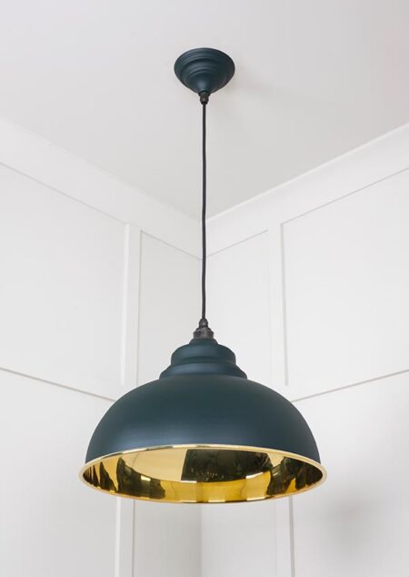 Smooth Brass Harborne Pendant in Dingle | 49522DI - Image 4