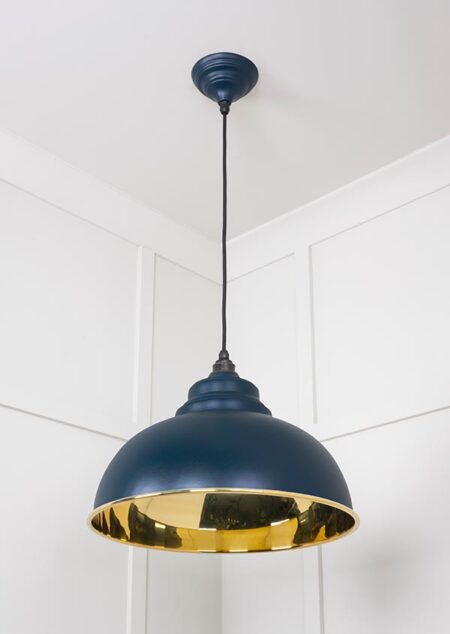 Smooth Brass Harborne Pendant in Dusk | 49522DU - Image 4