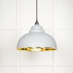 Smooth Brass Harborne Pendant in Flock | 49522F