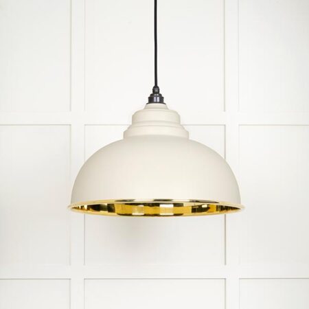 Smooth Brass Harborne Pendant in Teasel | 49522TE - Image 2