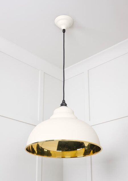 Smooth Brass Harborne Pendant in Teasel | 49522TE - Image 4