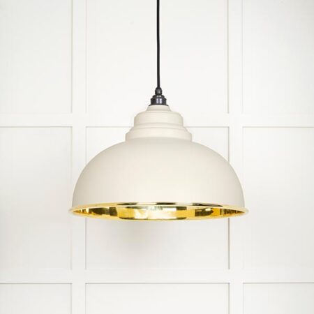 Smooth Brass Harborne Pendant in Teasel | 49522TE