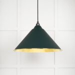Hammered Brass Hockley Pendant in Dingle | 49523DI