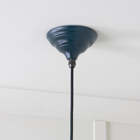Hammered Brass Hockley Pendant in Dusk | 49523DU - Image 6