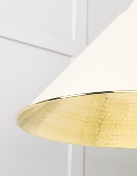 Hammered Brass Hockley Pendant in Teasel | 49523TE - Image 5