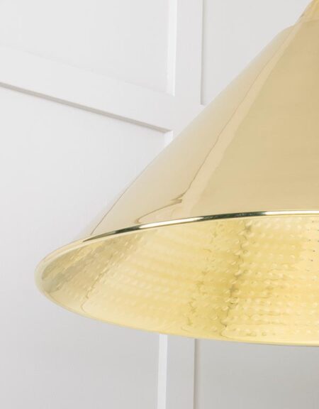 Hammered Brass Hockley Pendant | 49523 - Image 5