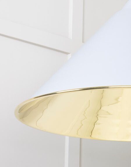 Smooth Brass Hockley Pendant in Birch | 49524BI - Image 5