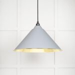 Smooth Brass Hockley Pendant in Birch | 49524BI