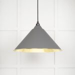 Smooth Brass Hockley Pendant in Bluff | 49524BL