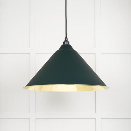 Smooth Brass Hockley Pendant in Dingle | 49524DI