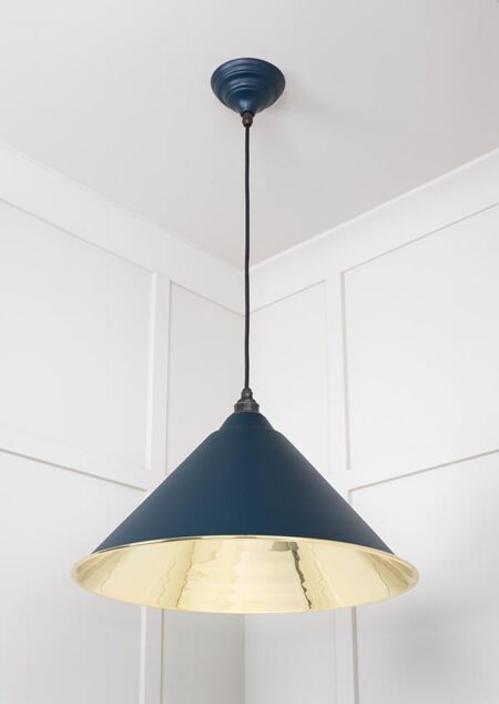 Smooth Brass Hockley Pendant in Dusk | 49524DU - Image 3