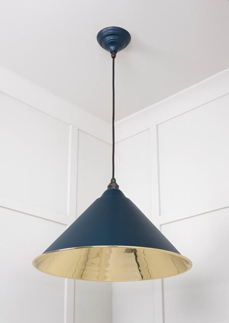 Smooth Brass Hockley Pendant in Dusk | 49524DU - Image 4