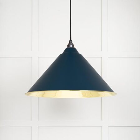 Smooth Brass Hockley Pendant in Dusk | 49524DU