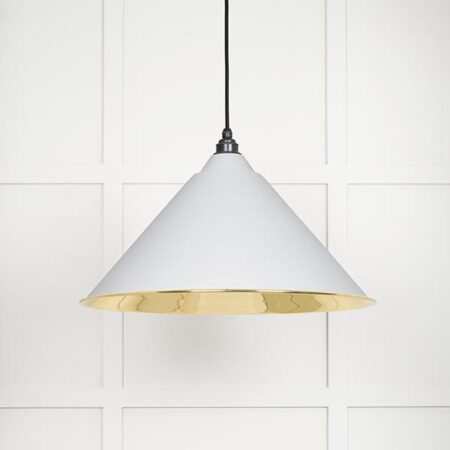 Smooth Brass Hockley Pendant in Flock | 49524F - Image 2
