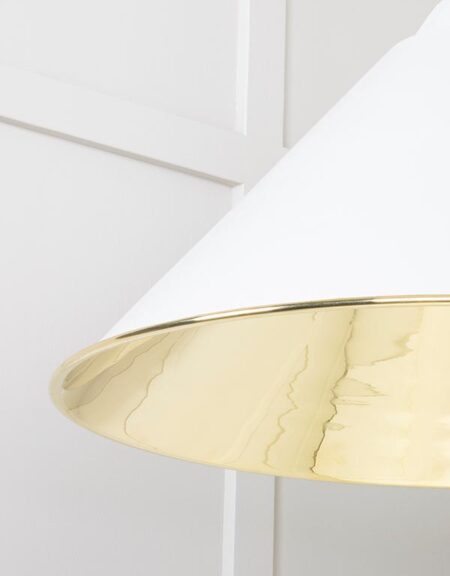 Smooth Brass Hockley Pendant in Flock | 49524F - Image 5