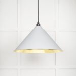 Smooth Brass Hockley Pendant in Flock | 49524F