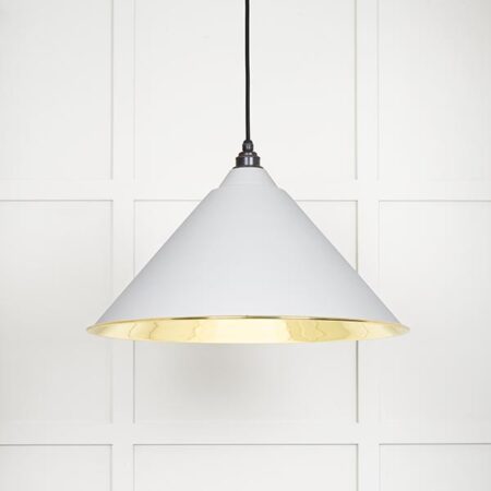 Smooth Brass Hockley Pendant in Flock | 49524F