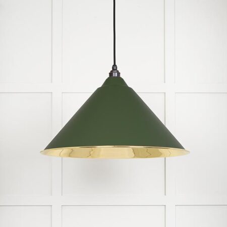 Smooth Brass Hockley Pendant in Heath | 49524H - Image 2