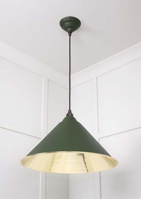 Smooth Brass Hockley Pendant in Heath | 49524H - Image 3