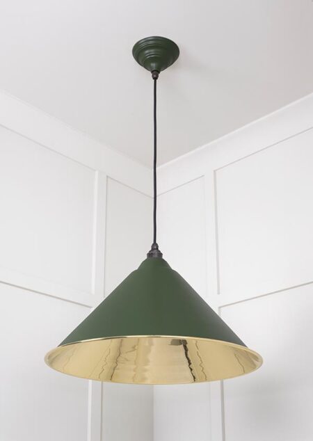 Smooth Brass Hockley Pendant in Heath | 49524H - Image 4